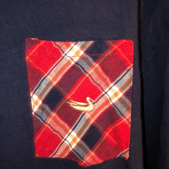 Navy & Red Plaid Rebecca Tee - Adult Small - Picture 4 of 5